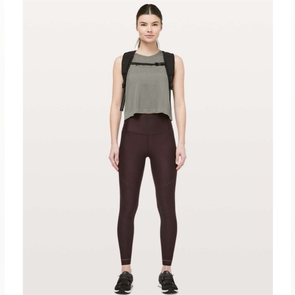 Lululemon Zoned In Tight *27" Plum Shadow Size 4 - Picture 2 of 10